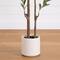 Artificial Minimalist Olive Tree in White Decorative Planter